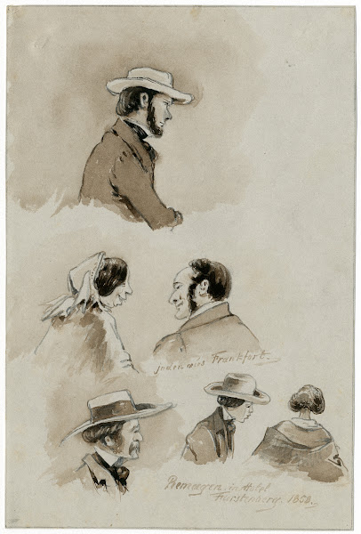 Duitse typen waaronder Joden 1858
