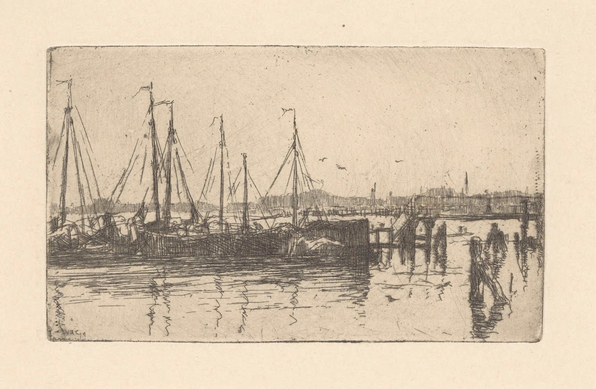 Afgemeerde schuiten 1888 1934