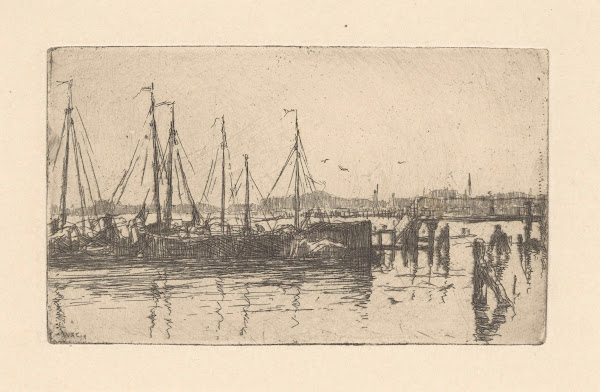 Afgemeerde schuiten 1888 1934