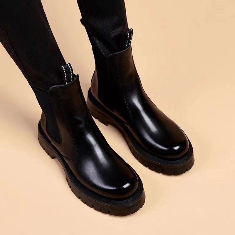 Men's Chelsea boots made of cowhide, breathable