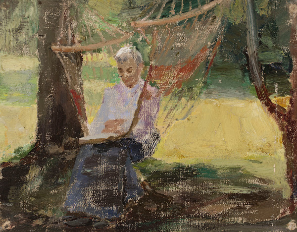 In a hammock  Portrait of Maria Rubtsov in Maryino 1908