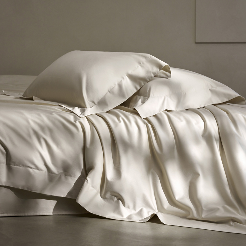 Cotton Bedding Set, Solid Color, Satin Weave