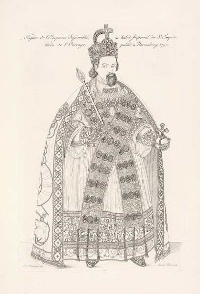 Figure de lempereur Sigismond en habit impérial du St Empire Tirée de louvrage p
