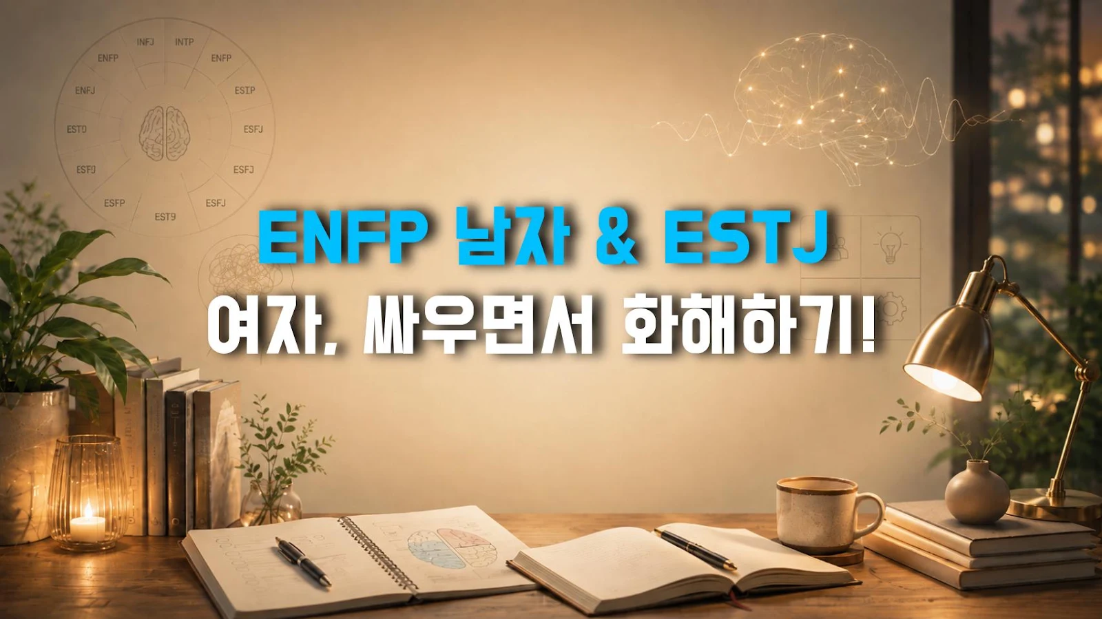 ENFP 남자 & ESTJ 여자, 싸우면서 화해하기!