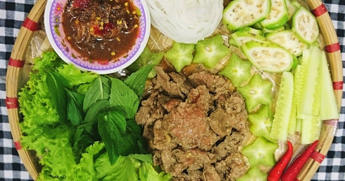 Bò né cuốn bánh tráng