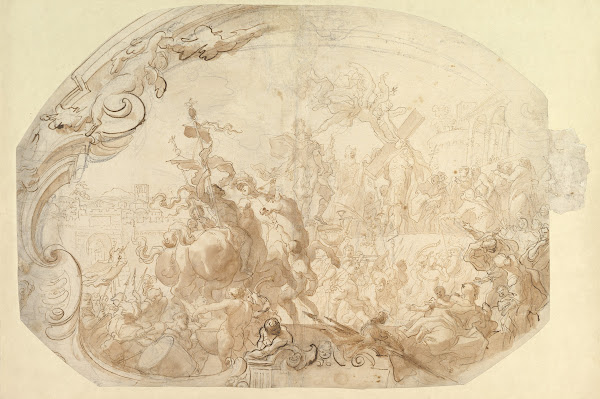 Study for Emperor Heraclius Carrying the Cross into Jerusalem 16471726