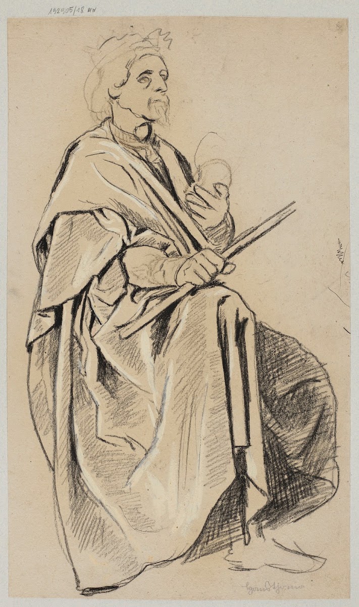 Design for the Figure of King Gambrinus 1886