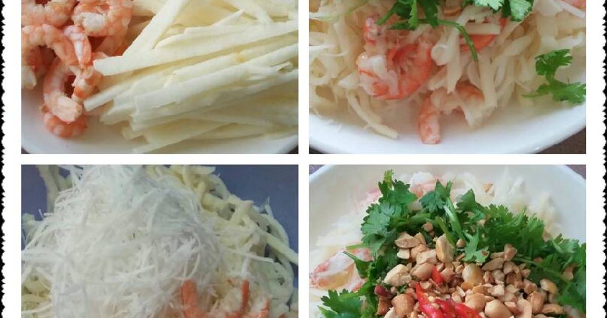 Nộm củ đậu tôm dừa