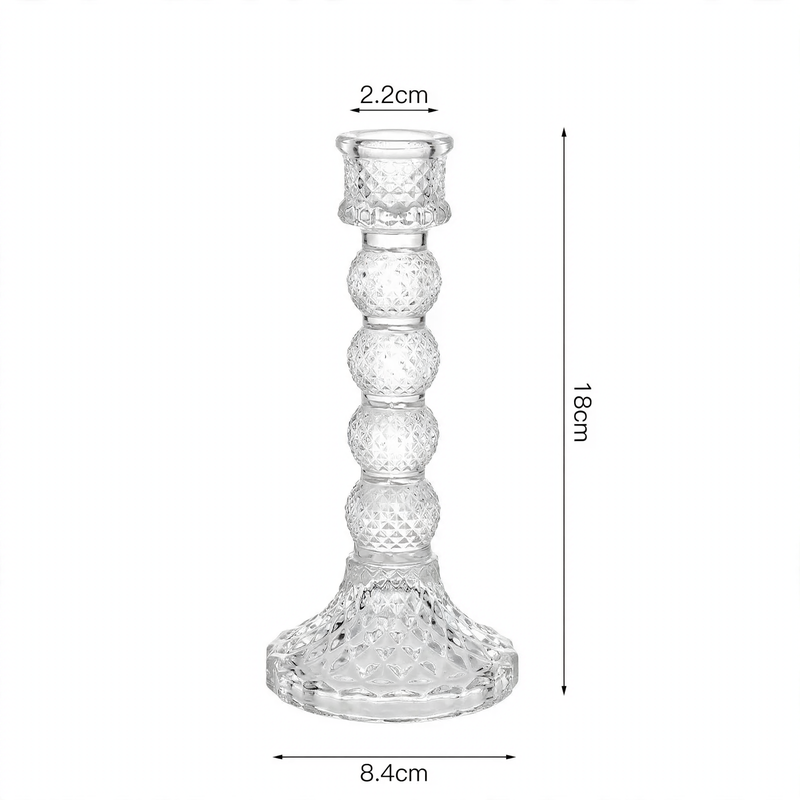 Glaskerzenhalter in nordischem Design