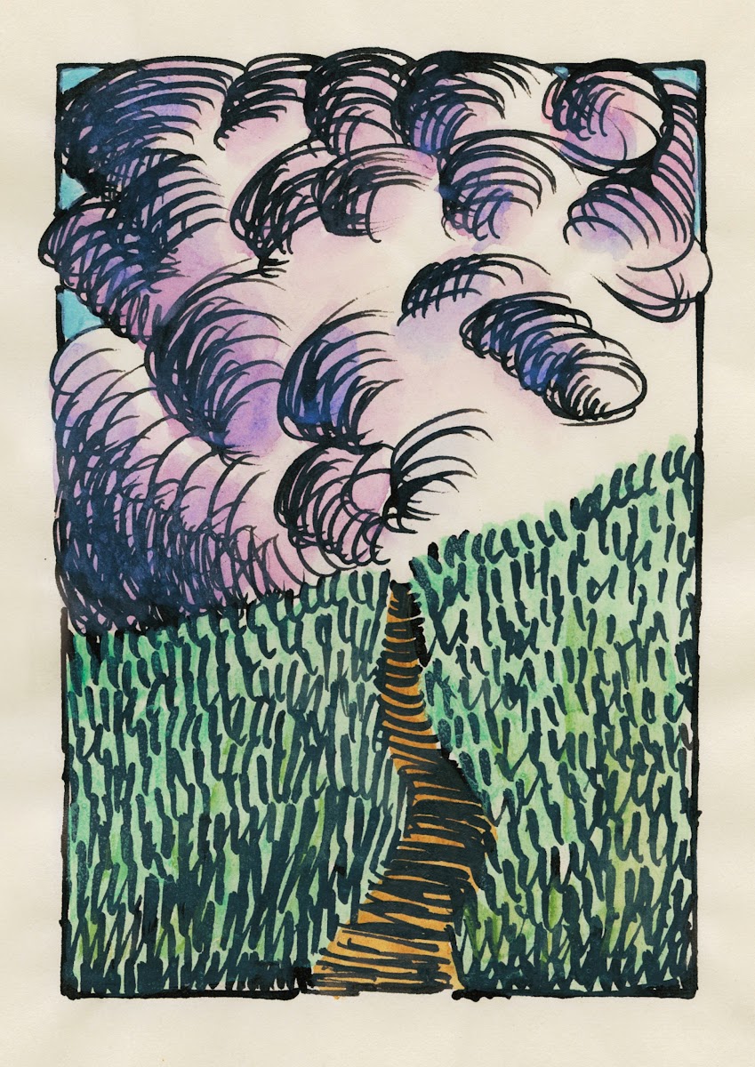 Kopfstudie aus Profile 10 Blätter Graz XV 1924