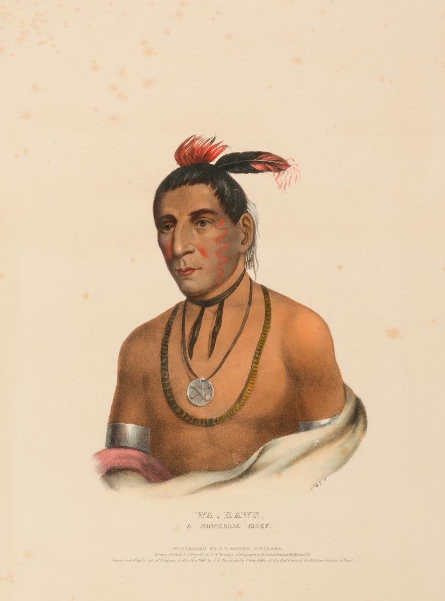 Wa Kawn A Winnebago Chief 1841