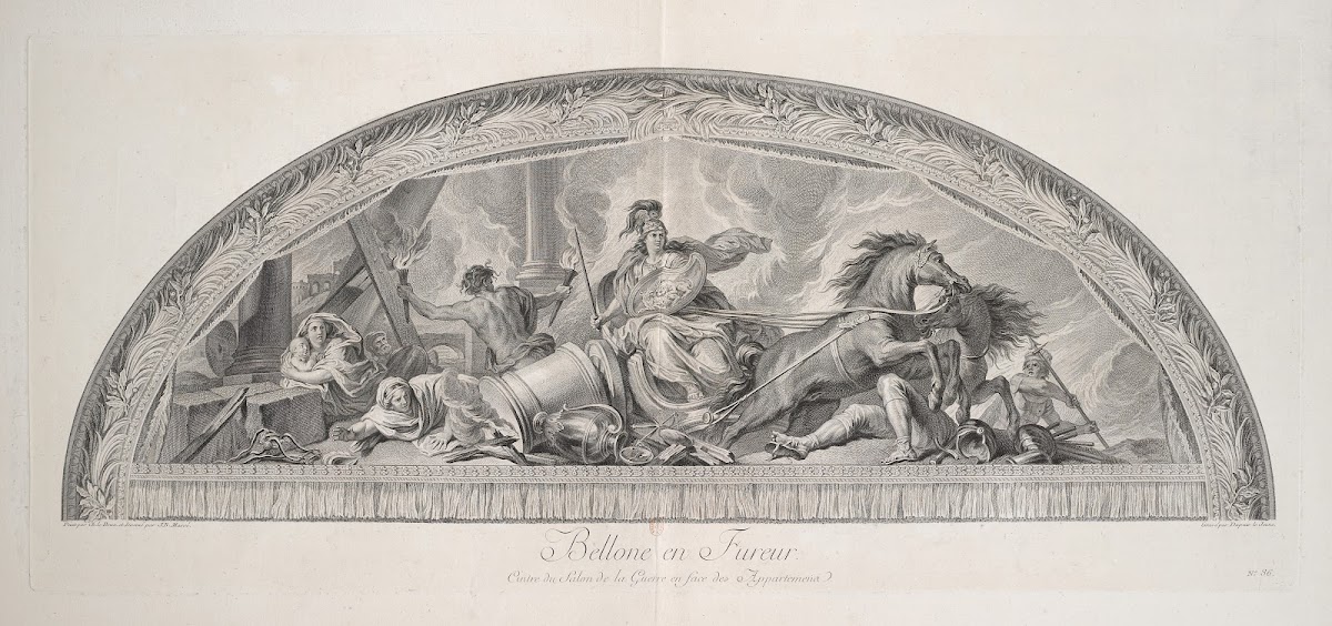 Mars in fury arch of the War Room across from the apartments 1752