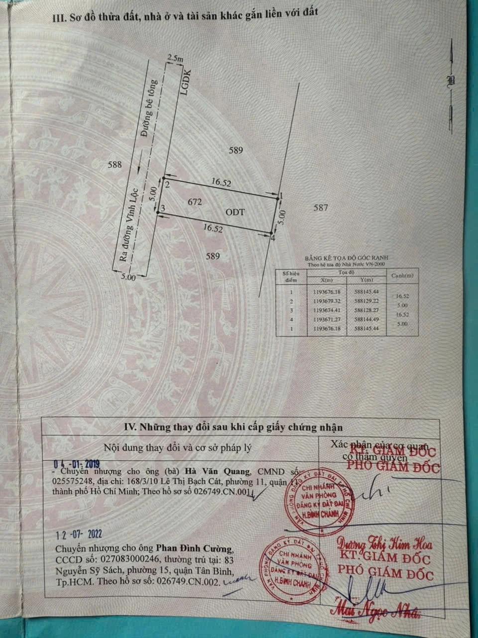 Bán đất thổ cư [82,6m2], đường Vĩnh Lộc, Bình Chánh – ảnh phòng khách