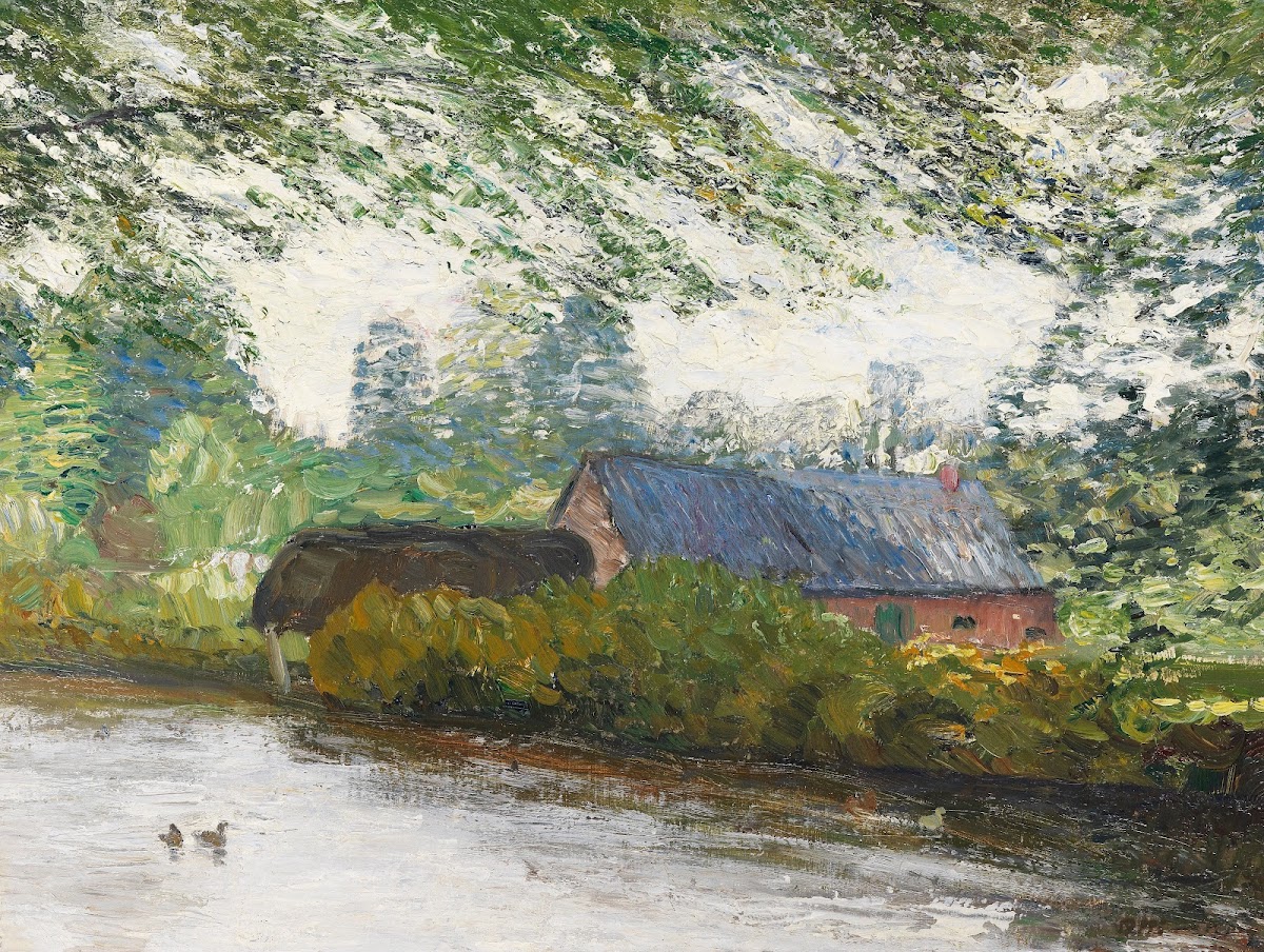 Enten auf der Wümme 1910