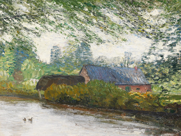 Enten auf der Wümme 1910