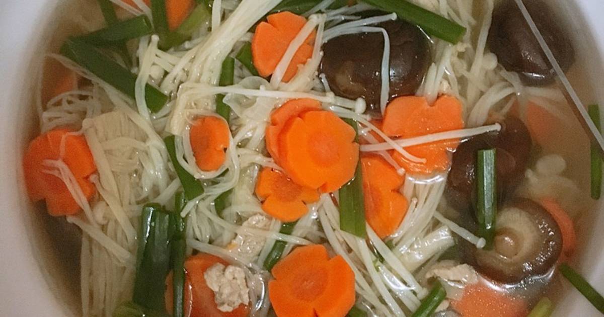 Canh nấm nấu thịt
