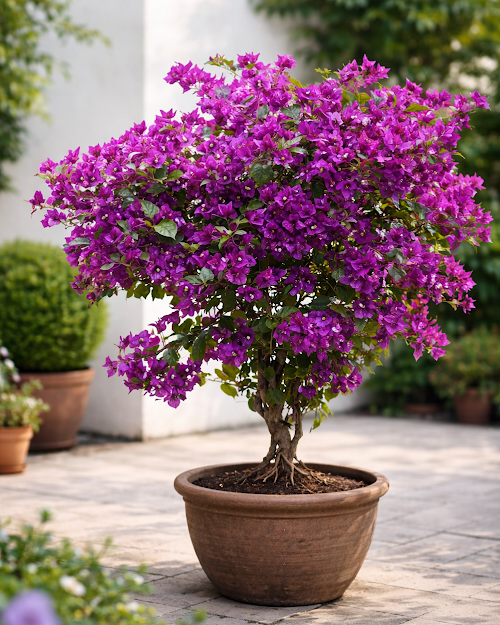 Imported Deepest Purple Bougainvillea Plant