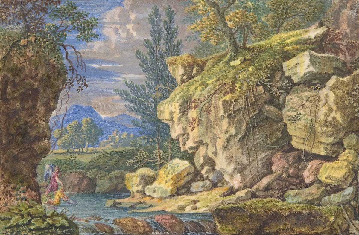 Landscape with Tobias and the Angel 17thearly 18th century