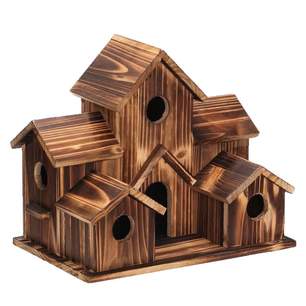 Rustikales Vogelhaus aus Kiefernholz