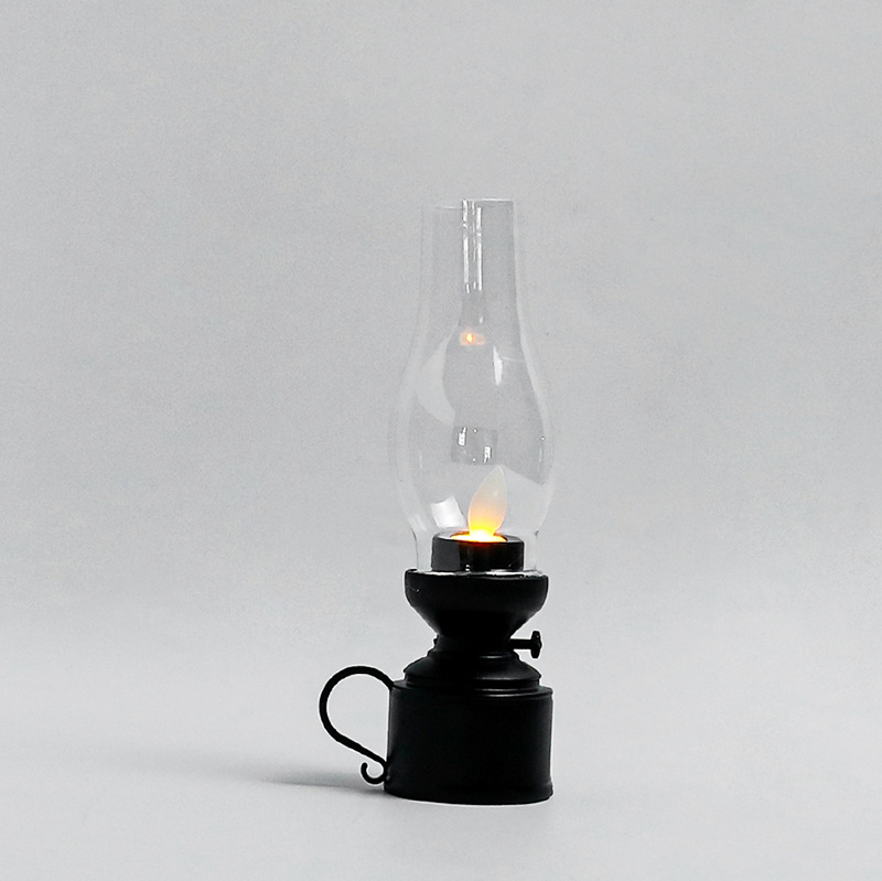 Decorative LED Oil Lamp in Retro Style