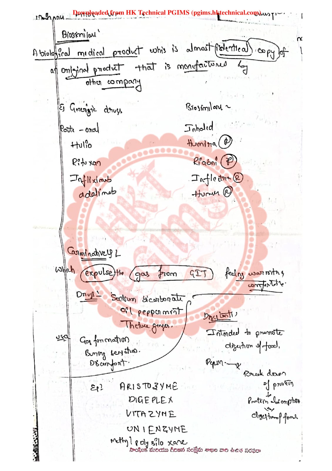 Pharmacology 3 Unit 4 6th Semester B.Pharmacy Lecture Notes,BP602T Pharmacology III,BPharm 6th Semester,