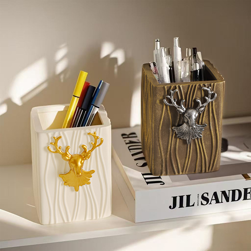 Deer Head Pen Holder, Model TJ001
