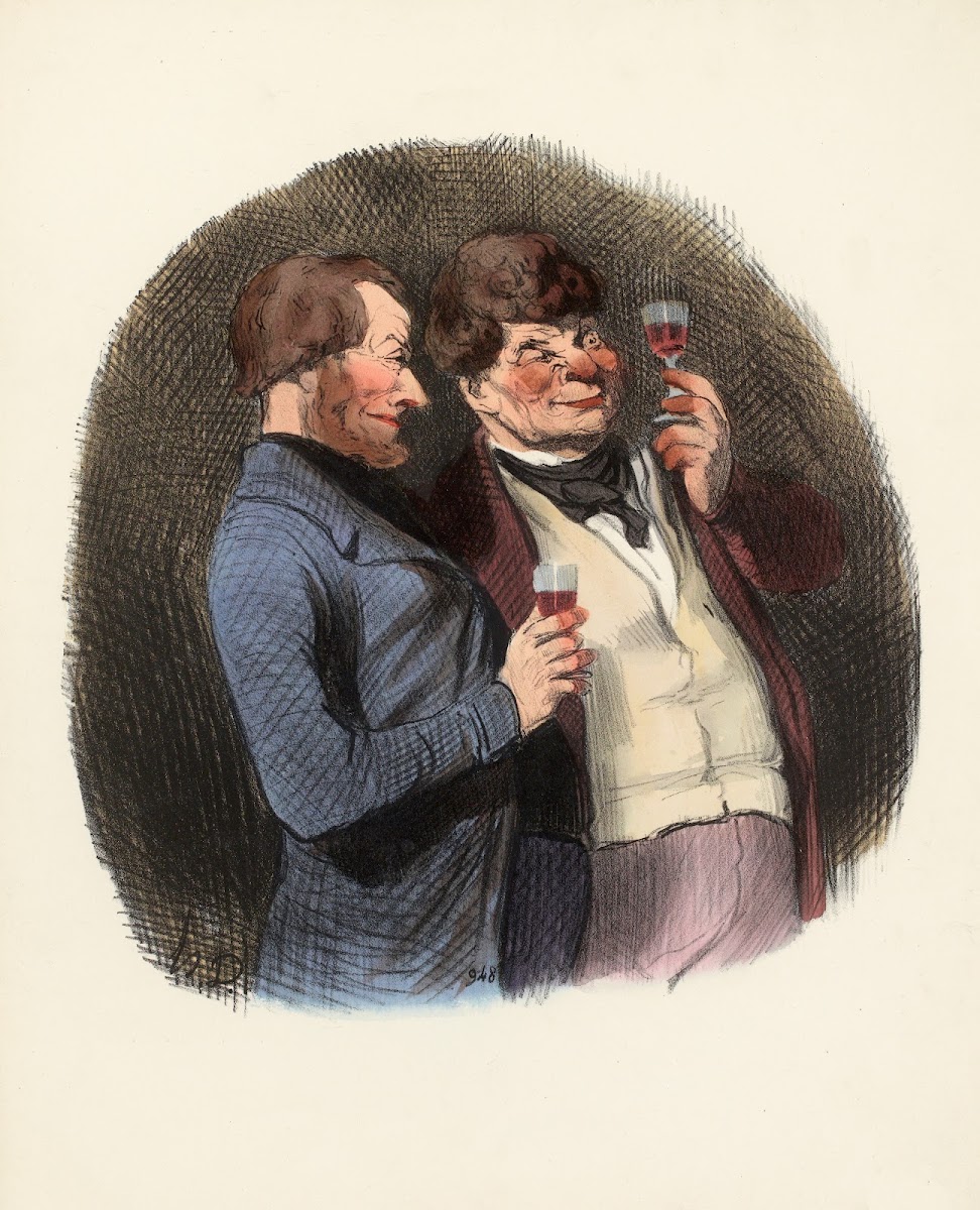 Le jour où lon met en perce un tonneau de vin de Malvoisie 1846