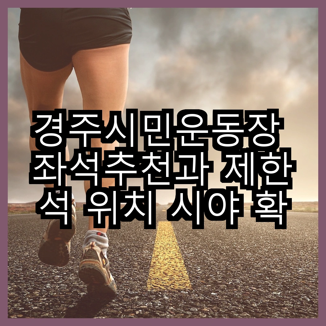 경주시민운동장 좌석추천과 제한석 위치 시야 확보 노하우 썸네일