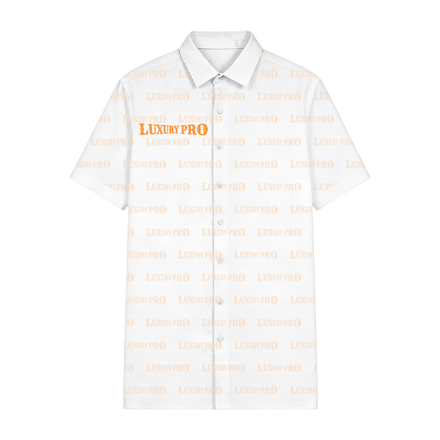 Regular Collar Shirt with Orange Reflective Strips
