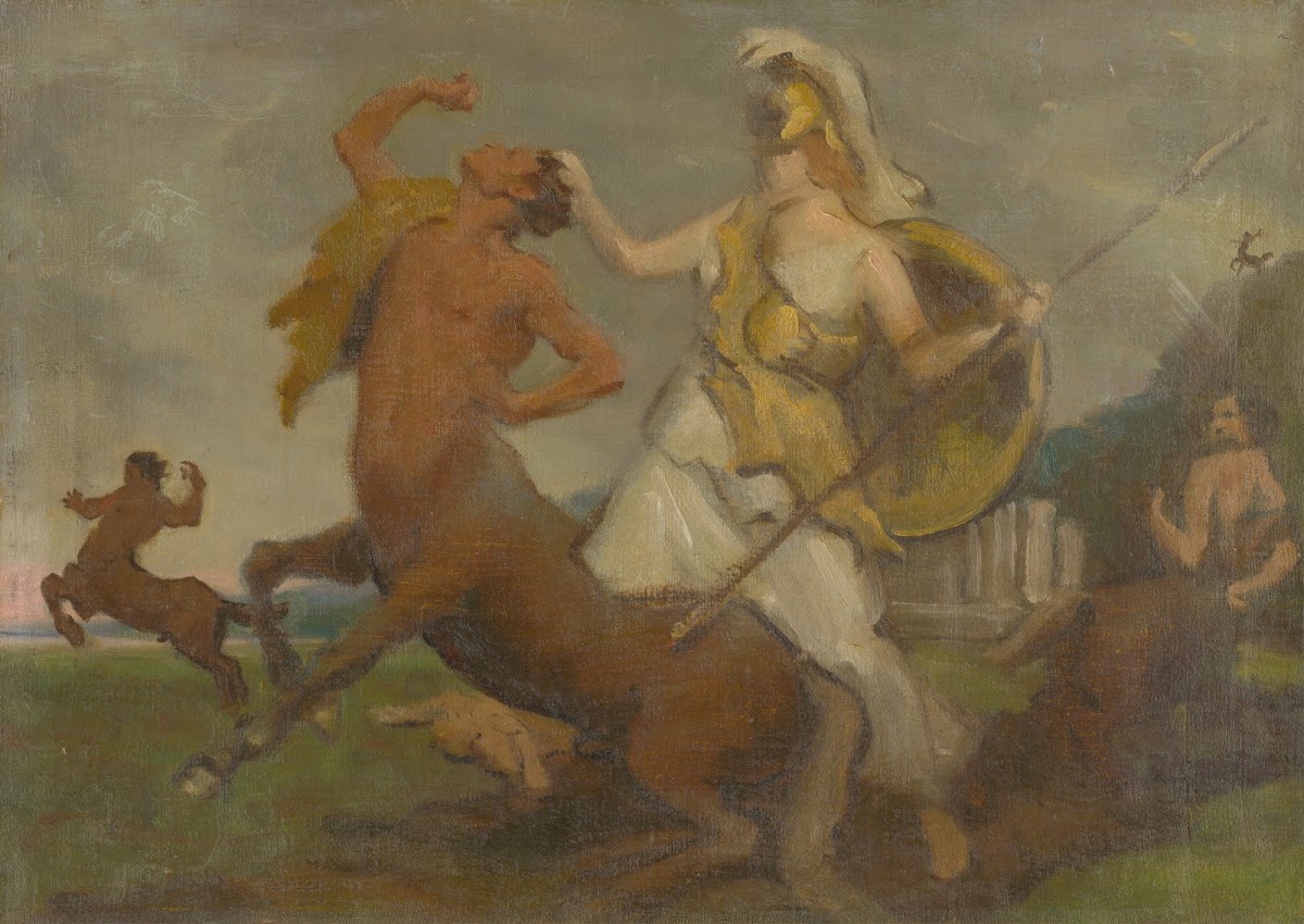 Pallas Athena Fighting Centaurs 1900