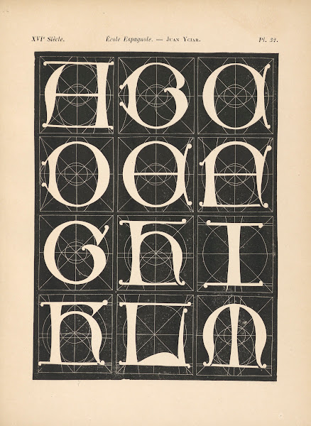 École Espagnole  Juan Yciar   Alphabet gothique 1895