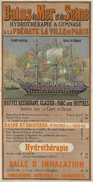 Bains de mer et de Seine hydrothérapie  gymnase à la frégate La Ville de Paris 1