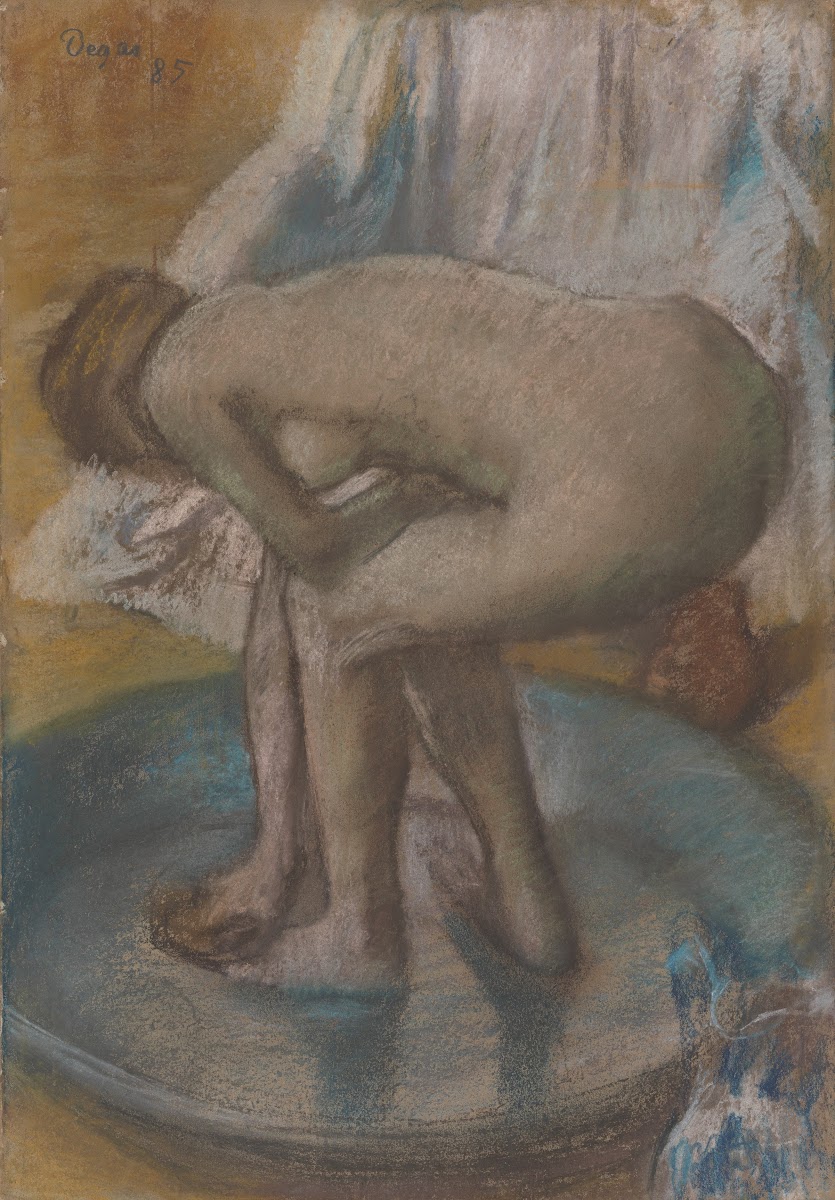 Woman Bathing in a Shallow Tub 1885