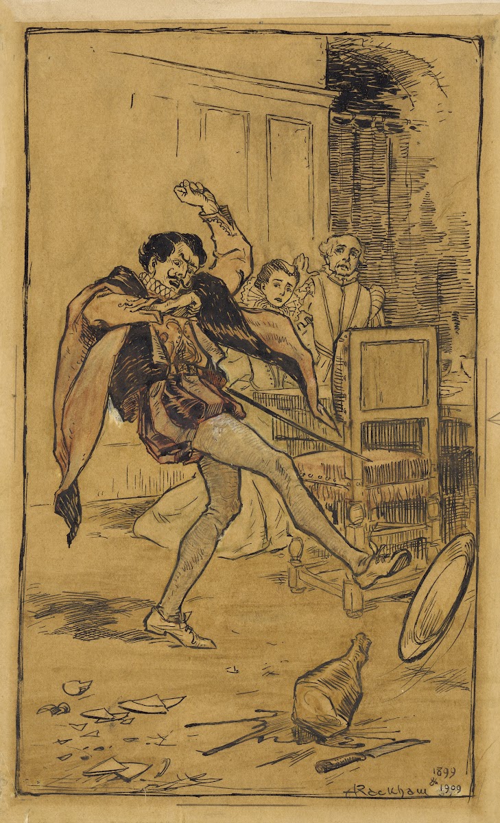 Petruchio throws the meat about the floor 1899 1909