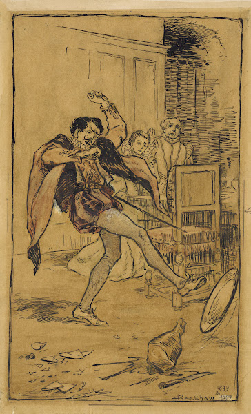 Petruchio throws the meat about the floor 1899 1909