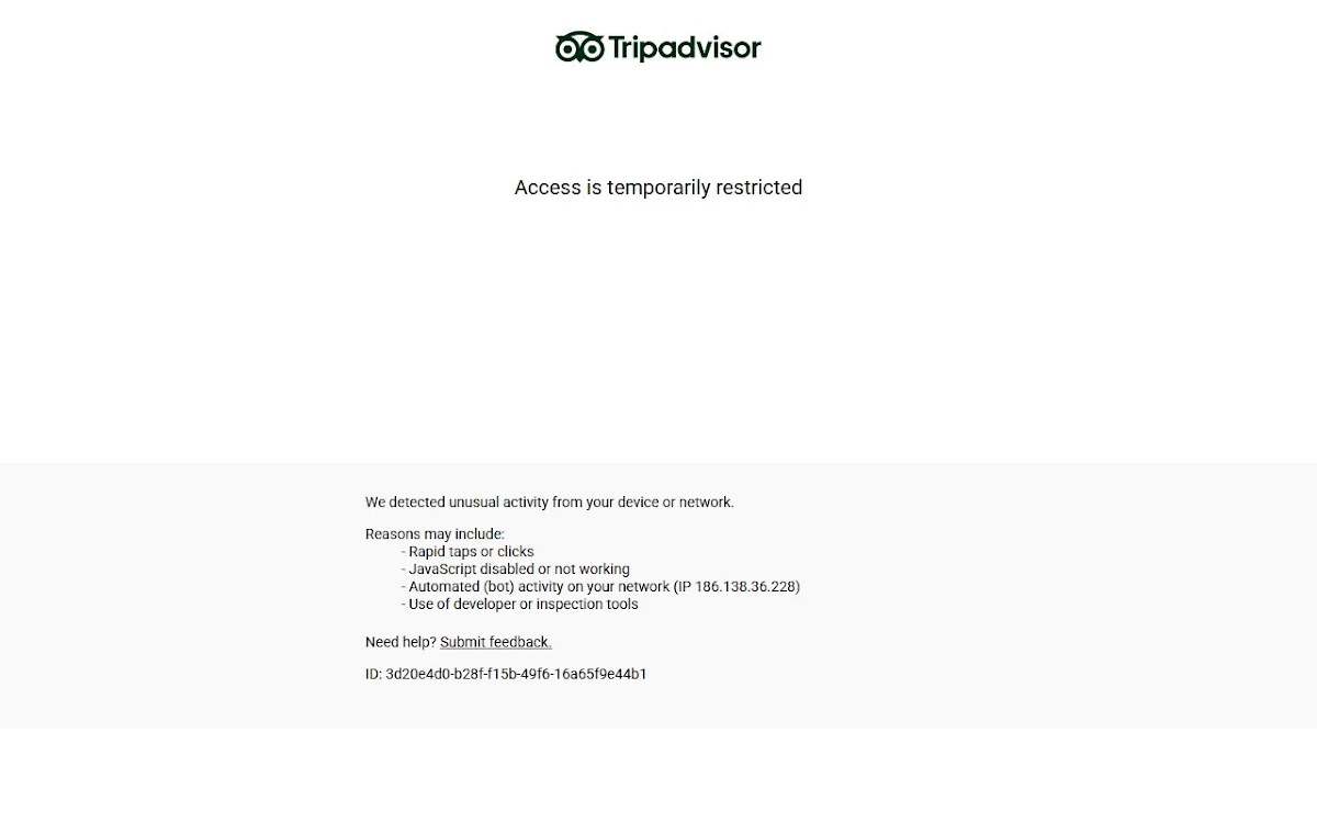 Captura de Trips (TripAdvisor)