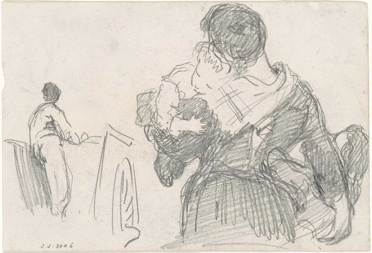 Mother and Child recto c 1871 1872