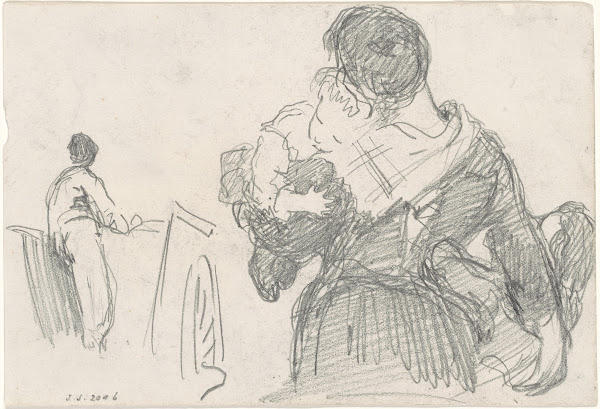 Mother and Child recto c 1871 1872