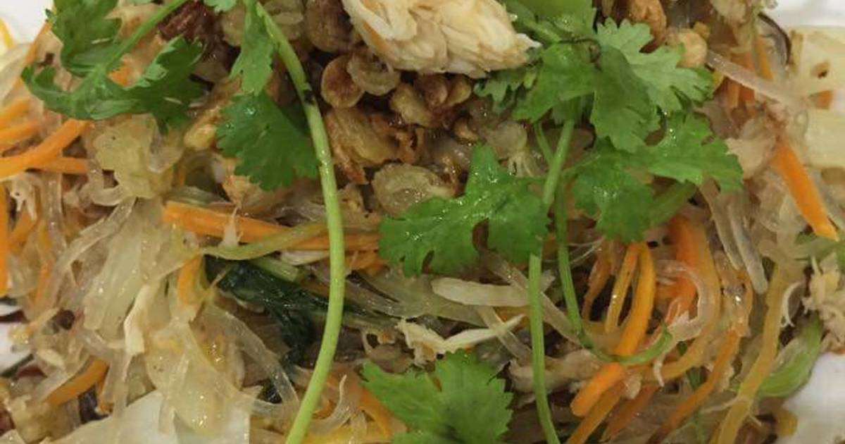 Miến xào cua