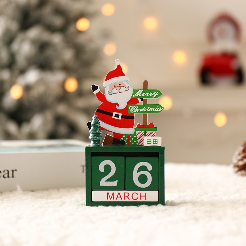 Weihnachts-Countdown-Kalender aus Holz