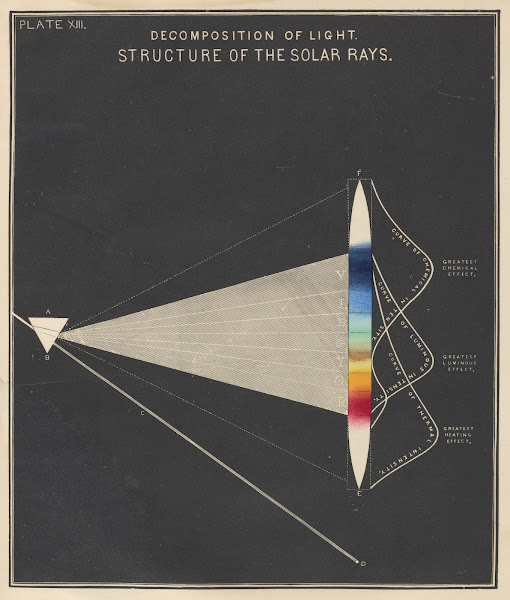 Plate XIII Decomposition Of LightStructure Of The Solar Rays 1856