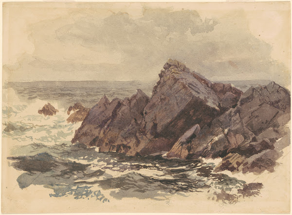 Seascape with Rocks c 1890s