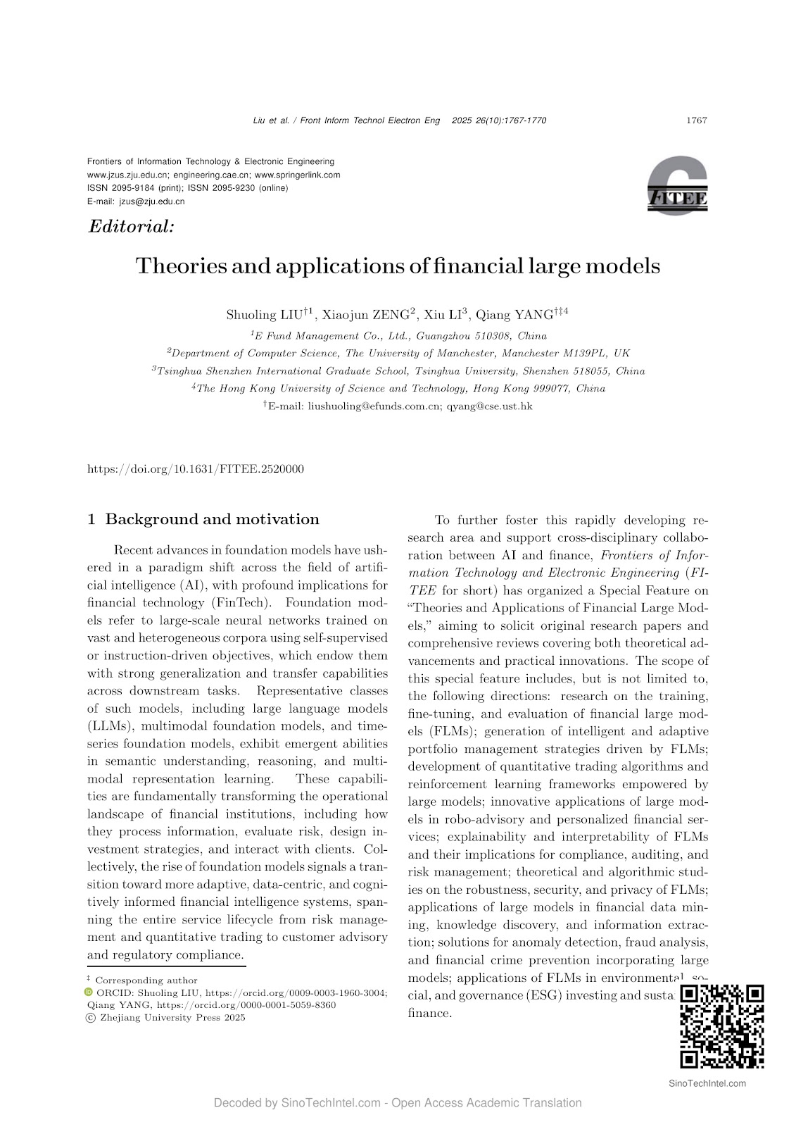 Theories and applications of financial large models