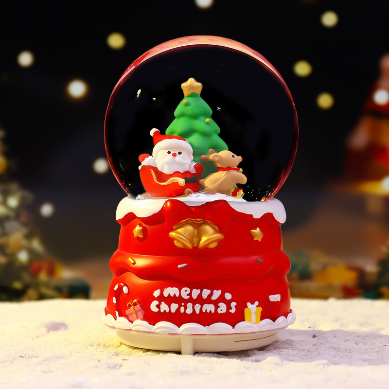 Christmas Snow Globe with Lighting and Music