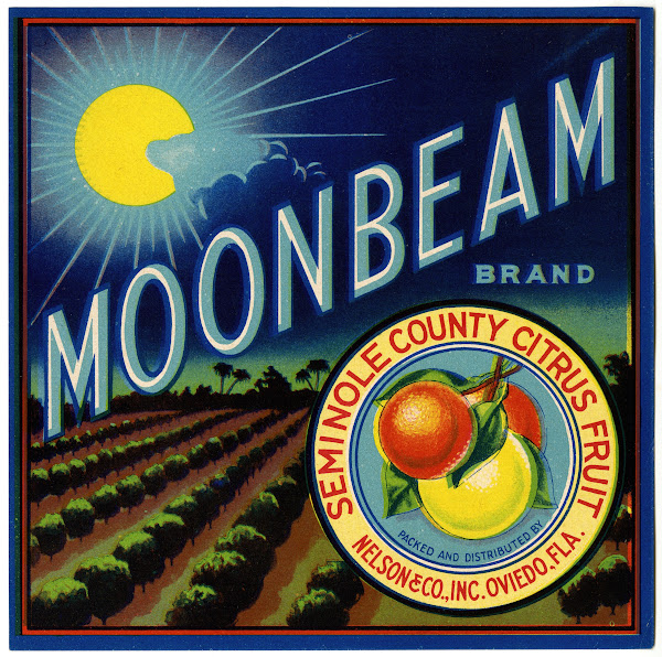 Moonbeam Brand Citrus Label 1940s