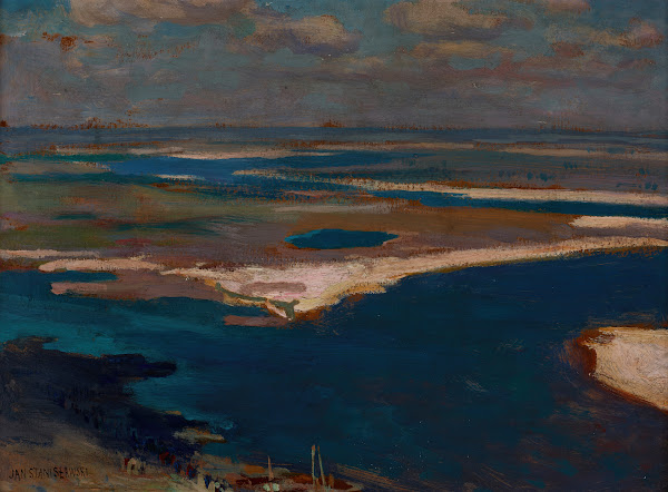 The Dnieper River in Blue 1904