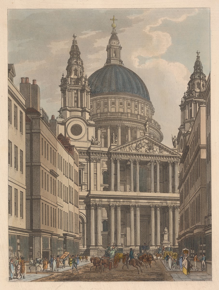 St Pauls from Ludgate Hill 1797