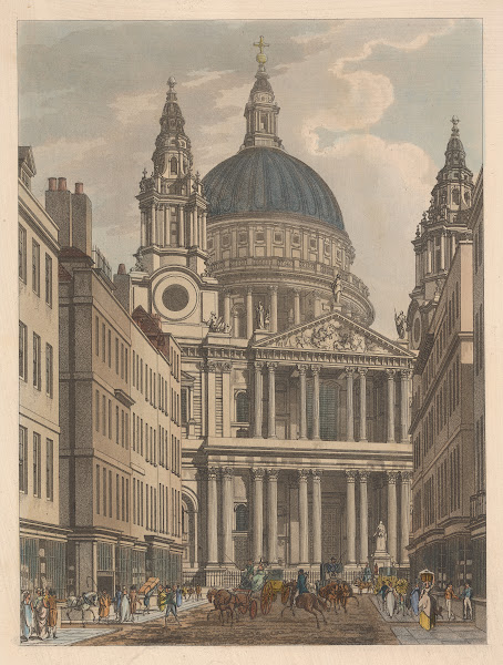 St Pauls from Ludgate Hill 1797