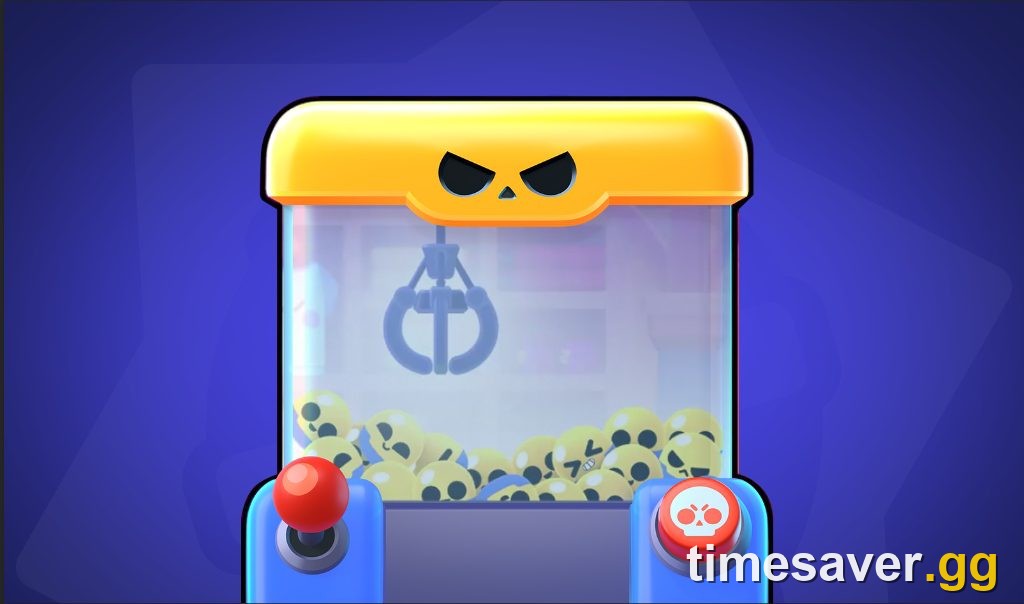 Brawl Stars Starr Park claw machine render, the mechanic that dispenses Buffies which are replacing Epic and Mythic Gears