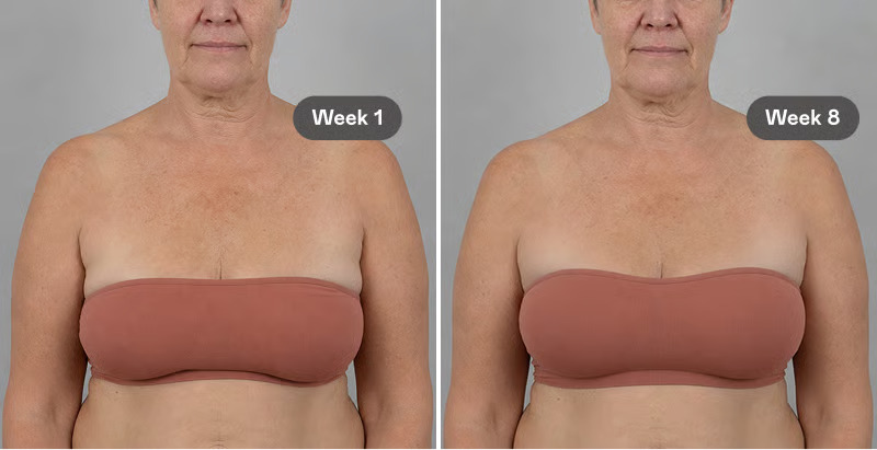 Real Perki customer — Week 1 vs Week 8